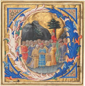 Initial Q with a Procession of Children