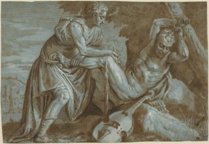 Apollo and Marsyas, c.1600 by Zenon Veronese