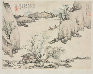 Landscape Album in Various Styles: Boating in Spring Water, 1684