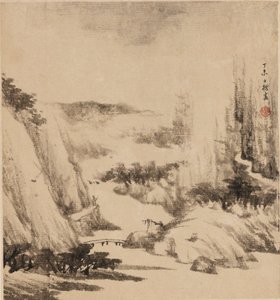 River Landscape, 1667 by Zha Shibiao