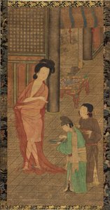 Yang Guifei After Bathing by Zhou Fang