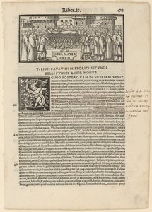 Page from Livius Historiabum Libri by Zoan Andrea