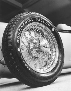 Front wheel of a 1911 Auto-Union racing car, c 1934-1935 by Zoltan Glass
