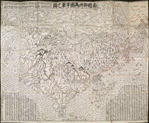 The Buddhist World Map, 1710 by Zuda Rokashi Hotan