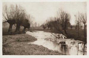 A Backwater on the Lea by Frederick (attr. to) Barnard