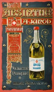 Advertisement for Absinthe Junod, c 1900