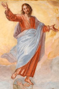Ascension of Christ. The Basilica della Santissima Annunziata del Vastato. Genoa. Italy. by . .