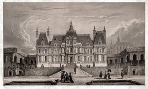 Castle of Maison Lafitte (engraving) by . .