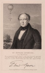 Edward Spencer, English solicitor and aeronaut by Frederick (attr. to) Barnard