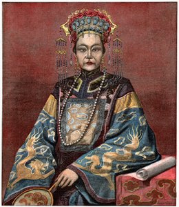 Empress Dowager Cixi by . .