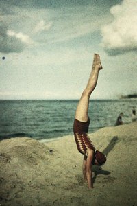 Eva Doing a Handstand, c. 1920s by Frederick (attr. to) Barnard