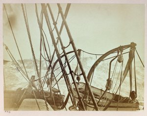 Arctic Expedition (1875-1876) by Captain George Nares (1831-1915): Alert Pressed on Shore in Shift Rudder Bay