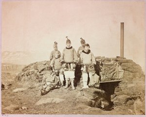 Arctic Expedition (1875-1876) by Captain George Nares: Group of Native Women at Disco