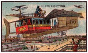 Flying bus in Paris