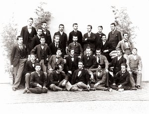 Group Portrait of Students in Their Third Year of High School by Henry Charles Fehr
