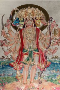 Hanuman, the monkey god in Hindu mythology by . .