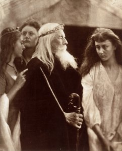 King Lear allotting his Kingdom to his three daughters