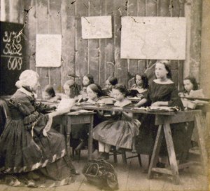 Maths Lesson, c.1890 by Frederick (attr. to) Barnard