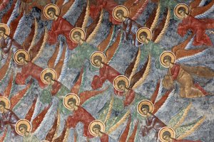 Sucevita Monastery, The Church (Exterior, North Wall, Mural Paintings) by . .