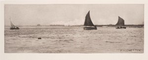 On Breydon Water, Sea-Fog Coming Up by Frederick (attr. to) Barnard