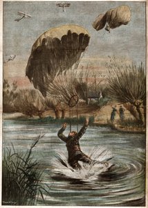 German parachutist in World War I by Ferdinand Georg Waldmuller