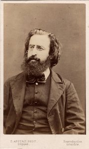 Paris Commune (1871): Portrait of Theophile Ferre (1846-1871) Member of the Commune. Photography Appert. Dim. 10.5x6.3 cm by Frederick (attr. to) Barnard