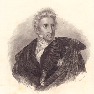 Portrait of art historian Leopoldo Cicognara, copper engraving by Fusinati from portrait by Lipparini by William Walcutt