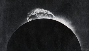 Solar eruption photographed in 1929 (print) by . .