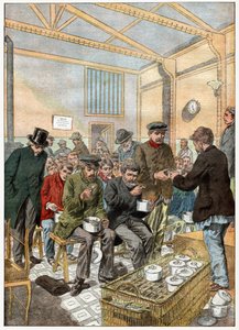 Soup Kitchen for Tramps in Paris by . .