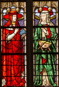 Stained Glass Window of the Cathedral of Saint Etienne de Sens by . .