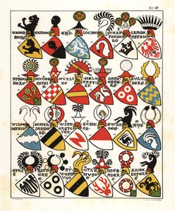 Swiss coats of arms, c. 1346 by John Pardon