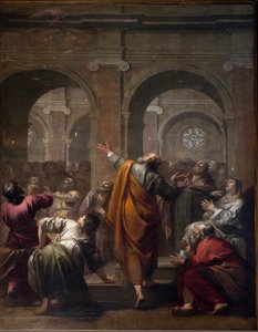 The Descent of the Holy Spirit, May 1634 by Jacques Blanchard. Cathedrale Notre Dame de Paris by . .