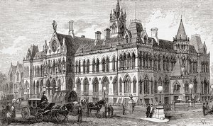 The Manchester Assize Courts, Manchester, England by . .