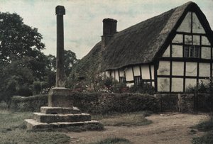 The Village Cross, Ashton-Under-Hill, Gloucestershire by Frederick (attr. to) Barnard