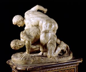The Wrestler, copy of Greek sculpture 3rd century BC