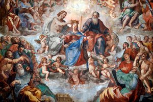 The Coronation of the Virgin, San Donato Church, Genoa, Italy