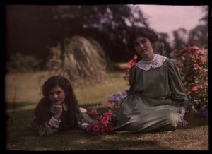 Two Girls in a Garden