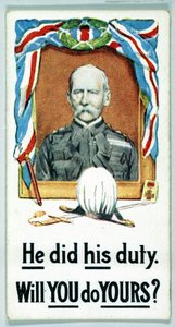 Cigarette cards - WW1 Recruiting by Ferdinand Georg Waldmuller