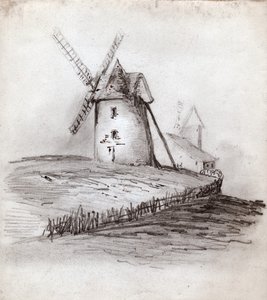 Windmill in Normandy, France by . .