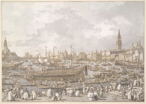 The Doge of Venice Departing for the Lido by Canaletto