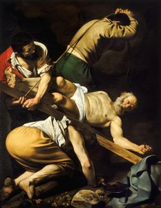 Crucifixion of St. Peter by Michelangelo Merisi da  Caravaggio
