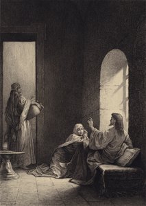Jesus at the House of Martha and Mary