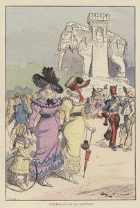 The Elephant of the Bastille by after Albert Robida