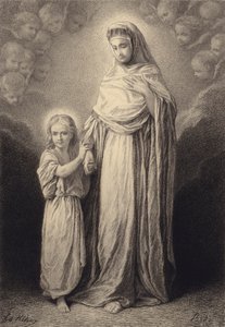 The Child Jesus and His Mother by after Albert Robida