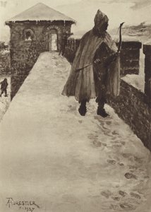 Patrolling a North-British Fort in Winter by after Amedee Forestier