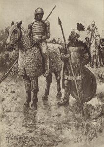 The Cataphractus or Armoured Cavalryman by after Amedee Forestier