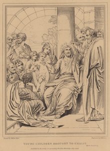Young Children brought to Christ, Mark by after Benjamin West