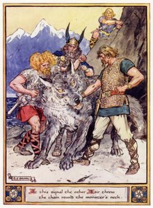 At This Signal the Other Aesir Threw the Chain Round the Monster