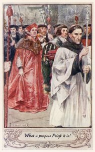 What a pompous Priest it is! by after Charles Edmund Brock