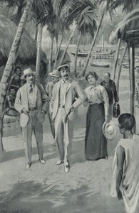 Robert Louis Stevenson and his friends arrive in Samoa